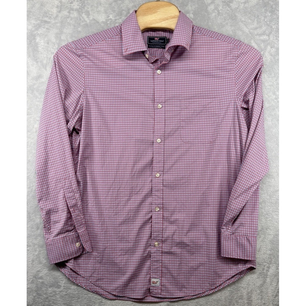 Vineyard Vines Performance Classic Fit Murray Shirt Plaid Men's SIze Large L
